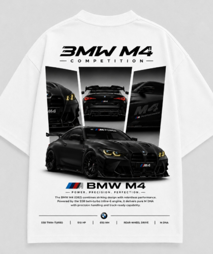 BMW M4 DROP TEE | PREMIUM FABRIC WITH QUALITY DESIGN PRINT