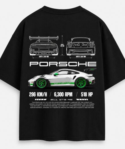 PORSCHE PREMIUM PRINTED DROP_SHIRT