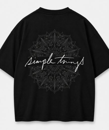 SIMPLE THINGS BACK PRINTED DROP-SHIRT