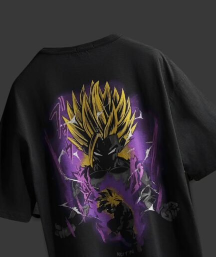 Anime Graphic Oversized T-Shirt – Black