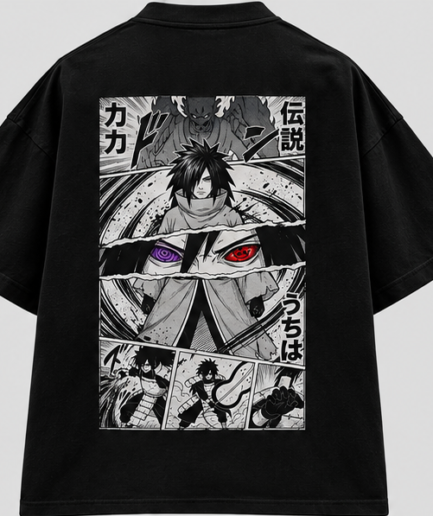 Uchiha Manga Oversized Tee 🩸