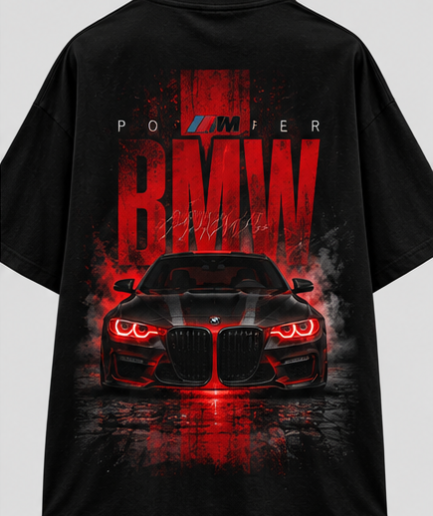BMW M4 “POWER” Oversized Drop-Shoulder T-Shirt