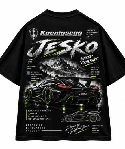 Koenigsegg Jesko Oversized T-Shirt 🖤💚