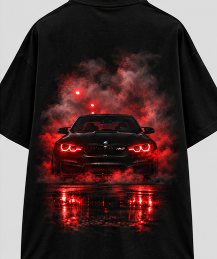 BMW M4 “POWER” Oversized Drop-Shoulder T-Shirt