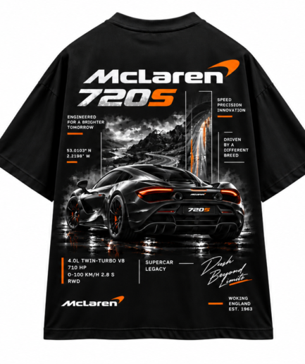 McLaren 720S Oversized T-Shirt 🏎️🧡