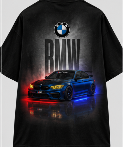 BMW M5 Power Oversized Drop-Shoulder T-Shirt